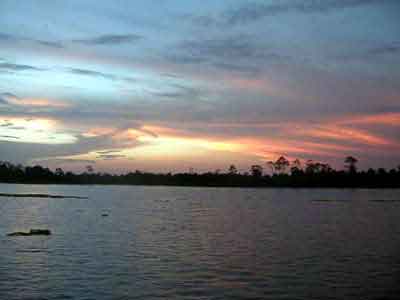 Sonnenuntergang am Amazonas Amazonas