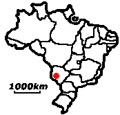 Bonito MS &minus; Lage in Brasilien