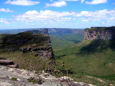 Der Ausblick vom Tafelberg Pai Inácio Chapada Diamantina