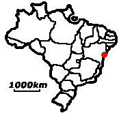 salvador − Lage in Brasilien