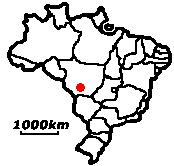 Cuiab&aacute; &minus; Lage in Brasilien